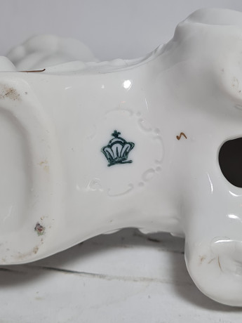 Подсвечник винтажный Im Stil Gerold на 2 свечи, фарфор,16 см, Германия, 1970-80гг.