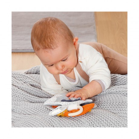 Fehn Stoffbuch Esel Teddy NATUR Книга из ткани Осел Тедди ПРИРОДА