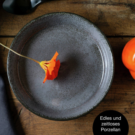 Moritz & Moritz Moritz & Moritz Suppenteller 6-tlg. DIGITAL anthrazit Суповые тарелки Moritz &amp; Moritz 6 шт. ЦИФРОВОЙ