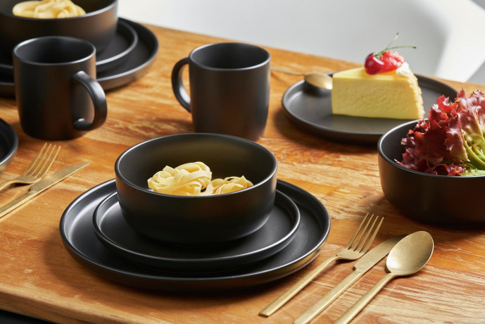 Van Well Van Well Kombiservice 16-tlg. NERO schwarz Комбинированный сервиз Van Well 16 шт. НЕРОН