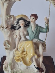 MIRIAM Valentino Фарфоровая статуэтка &quot;Двое на качелях&quot;, 19см, Германия, 1950-60гг.