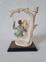 MIRIAM Valentino Фарфоровая статуэтка &quot;Двое на качелях&quot;, 19см, Германия, 1950-60гг.