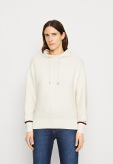Tommy Hilfiger GLOBAL HOODIE SWEATER Jumper ecru СВИТЕР С ХУДИ GLOBAL Джемперы экрю