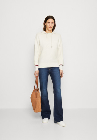 Tommy Hilfiger GLOBAL HOODIE SWEATER Jumper ecru СВИТЕР С ХУДИ GLOBAL Джемперы экрю