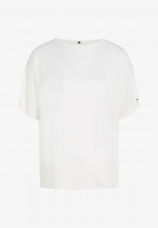 Tommy Hilfiger RELAXED FIT Basic T-shirt ecru RELAXED FIT Базовая футболка экрю