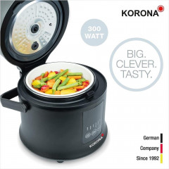 KORONA KORONA Reiskocher 58011, digital, Dampfgarer, Warmhaltefunktion, LED Display, Touch  Рисоварка KORONA 58011, цифровая, пароварка, функция поддержания тепла, светодиодный дисплей, сенсорный