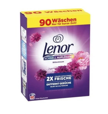 LENOR Color waschmittel Стиральный порошок для цветного белья, с ароматом Цветочный сад, 4950 г