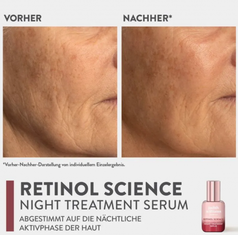 Judith Williams Retinol Science Nachtserum 30ml, Ночная сыворотка для лица с ретинолом, антивозрастная сыворотка против морщин для восстановления и упругости кожи, ночной уход 30 мл