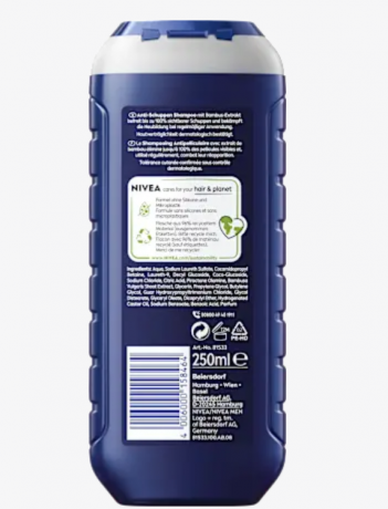 NIVEA MEN Shampoo Anti Schuppen, 250 ml Шампунь для Мужчин против Перхоти, 250 мл