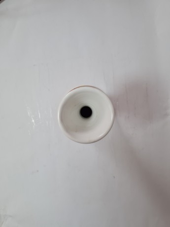 Alba Adriatiс Ваза фарфоровая  "Сиреневые цветы", 15см x 9см, 1960-70гг.