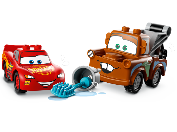 Lego Lightning McQueen und Mater in der Waschanlage Молния МакКуин и Мэтр на автомойке