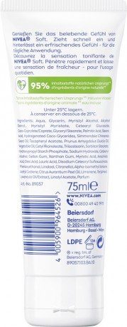 NIVEA Soft Creme, 75 ml, Нивеа Освежающий увлажняющий крем, масло жожоба и витамин E, для лица тела и рук, 75 мл