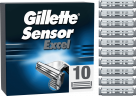 GILLETTE Rasierklingen, Sensor Excel, 10 St, Джилетт Сменные кассеты Sensor Excel с двумя лезвиями, 10 шт.