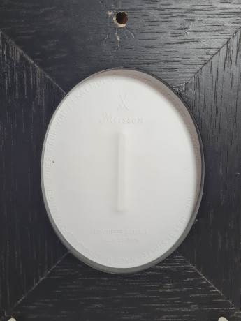 Картина винтажная Meissen, Erato, керамика в деревянной раме, отлита по оригинальным формам Дж.Дж.Кендлера, 23 x 19,5 см, Германия, 1981 г.