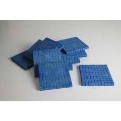 Wissner aktiv lernen Dienes Hunderterplatten blau (10 Stuck) Диенские сто тарелки синие (10 шт.)