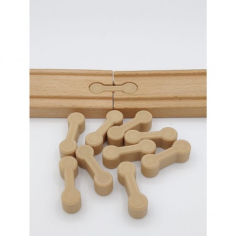 KCMMPF3DPrint Holzeisenbahn 10 Verbindungsstucke | Kompatibel mit verschiedensten Holzeisenbahnen Деревянная железная дорога 10 соединительных частей | Совместимость с различными деревянными железными дорогами