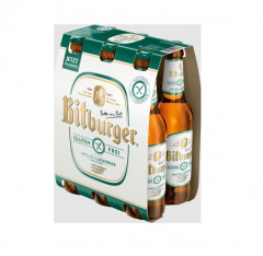 Пиво безалкогольное Bitburger Light Lager, 6 х 0,33л, Германия
