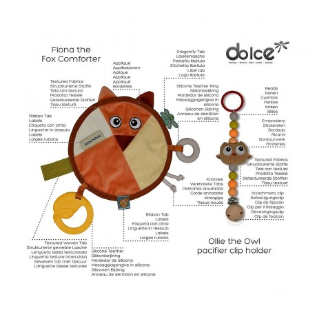 Earth Kuscheldecke  Schnullerkette Цепь для пустышки земляного одеяла