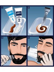 Schwarzkopf men perfect bart coloration Краска для бороды оттенок 60