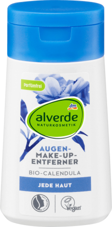 alverde NATURKOSMETIK Jede Haut Make Up Entferner, Алверде Средство для снятия макияжа с глаз с календулой, 100мл