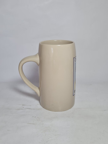 Немецкая пивная кружка винтажная Lowenbrau / Oktoberfest с изображением льва, керамика, 3 шт., 0.5 л, 15 см, Германия, 1970-80гг.