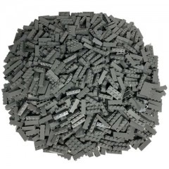 LEGO LEGO 1x4 Steine Dunkelgrau - 250 Stuck - Dark bluish grey bricks 3010 LEGO 1x4 Bricks Dark Grey — 250 штук — Темно-голубовато-серые кирпичи 3010