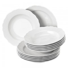 Hutschenreuther Hutschenreuther Maria Theresia Weiss Tafel-Set 12 tlg. Столовый набор Hutschenreuther Maria Theresia Weiss из 12 предметов.