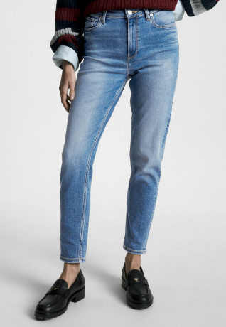 Tommy Hilfiger GRAMERCY HIGH RISE FADED Jeans Tapered Fit leo GRAMERCY HIGH RISE FADED — Джинсы зауженного кроя Лео