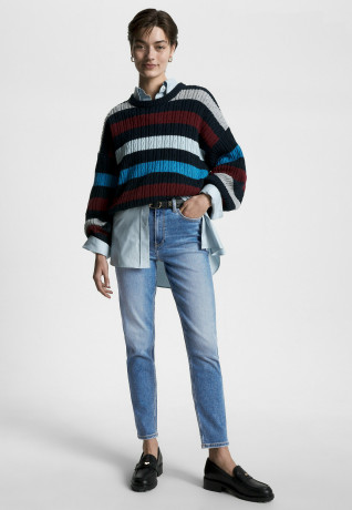 Tommy Hilfiger GRAMERCY HIGH RISE FADED Jeans Tapered Fit leo GRAMERCY HIGH RISE FADED — Джинсы зауженного кроя Лео