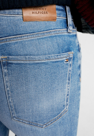 Tommy Hilfiger GRAMERCY HIGH RISE FADED Jeans Tapered Fit leo GRAMERCY HIGH RISE FADED — Джинсы зауженного кроя Лео