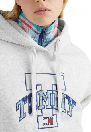 Tommy Hilfiger TARTAN Hoodie grey ШАРТАН толстовка с капюшоном серый