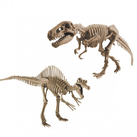Edu-Toys Grosses Dinosaurier Ausgrabungsset Tyrannosaurus Rex und Spinosaurus in schwerem Sandblock 2in1 Большой набор для раскопок динозавров Tyrannosaurus Rex и Spinosaurus в тяжелом песчаном блоке 2in1