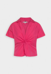 Tommy Hilfiger SOLID POPLIN TWIST Blouse bright cerise pink SOLID POPLIN TWIST Блузка ярко-вишнево-розовый