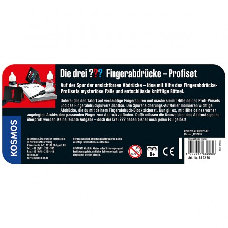 Kosmos Die drei ??? Fingerabdrucke Три ??? отпечатки пальцев