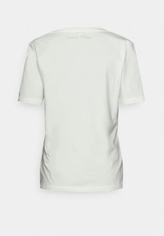 Tommy Hilfiger CREST Basic T-shirt ecru CREST Базовая футболка экрю