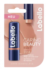 Labello Lippenpflege Caring Beauty Nude Карандаш для ухода за губами с маслом Ши, Нюдовый, 4,8 г
