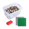 Katara Bunte Bausteine XL Box-Set mit 1264 Steinen + 2 Platten + Box Набор красочных строительных блоков XL из 1264 кубиков + 2 панели + коробка