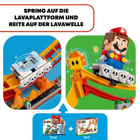 LEGO LEGO Super Mario 71416 Lavawelle-Fahrgeschaft Erweiterungsset LEGO Super Mario 71416 Дополнительный набор «Поездка на лавовой волне»