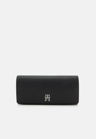 Tommy Hilfiger EMBLEM FLAP WALLET Wallet black КОШЕЛЕК С КЛАПАНОМ С ЭМБЛЕМОЙ Бумажник черный