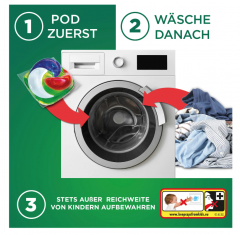 Ariel Universal Pods MaxPower 15 WL, Капсулы для стирки универсальные MaxPower с пятновыводителем 15шт