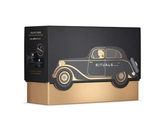Rituals Private Collection Car Gift Set Премиальный подарочный набор для авто: парфюм 14 мл, 2 рефила, держатель, салфетки