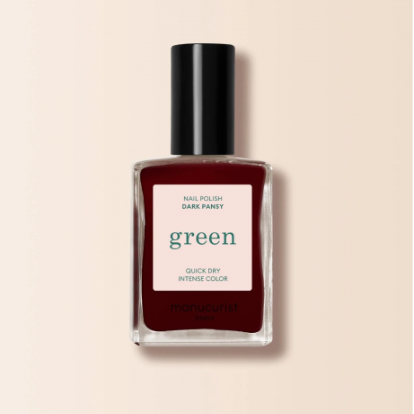 Manucurist Green Nagellack SET: Snow + Pale Rose + Dark Pansy,  Набор лаков Французская элегантность, 3шт (Франция): Snow, Pale Rose, Dark Pansy, по 15мл, безопасная растительная формула 9 Free
