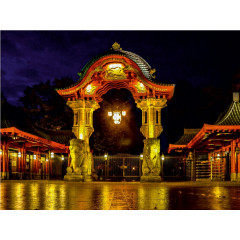 CALVENDO Puzzle CALVENDO Puzzle Elefantentor am Zoo Пазл CALVENDO Puzzle Слоновьи ворота в зоопарке