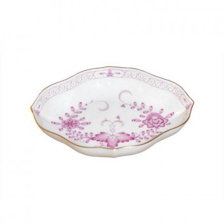 Meissen Meissen  'Neuer Ausschnitt - Indische Malerei 2 mit Kante purpur Goldpunkte mit Goldrand' Schalchen 12 cm Meissen "New Section - Indian painting 2 с краем пурпурно-золотые точки с золотым ободком" миска 12 см