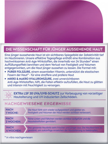 NIVEA Cellular Expert Filler Hochwirksame Anti-Age Tagespflege LSF 30, 50 ml, Нивеа Дневной крем для лица anti-age, SPF 30, гиалурон и фолиевая кислота, заполнение морщин, 50 мл