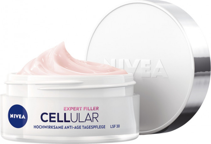 NIVEA Cellular Expert Filler Hochwirksame Anti-Age Tagespflege LSF 30, 50 ml, Нивеа Дневной крем для лица anti-age, SPF 30, гиалурон и фолиевая кислота, заполнение морщин, 50 мл