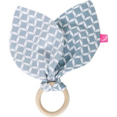 Motherhood Beissring aus Holz mit Baumwollblatter Деревянный прорезыватель с хлопковыми листьями