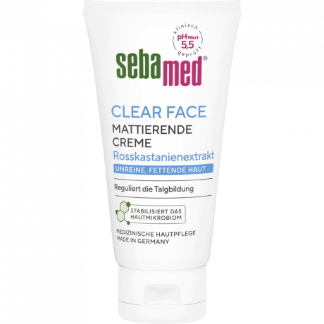 SEBAMED Clear Face mattierende Creme, 50 ml, Себамед Матирующий крем для проблемной кожи, контроль жирности, 50 мл