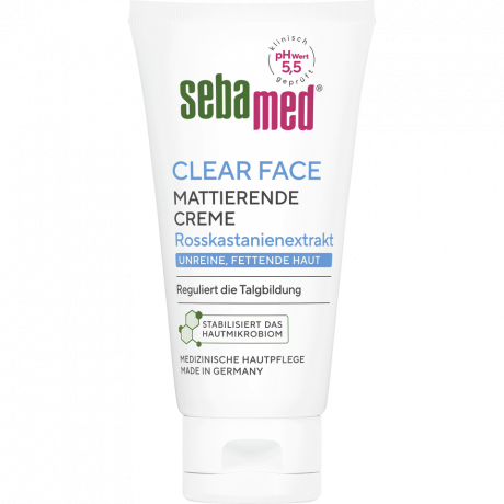SEBAMED Clear Face mattierende Creme, 50 ml, Себамед Матирующий крем для проблемной кожи, контроль жирности, 50 мл