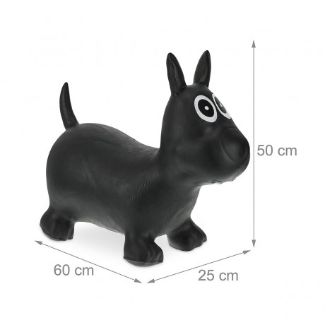 relaxdays Hupftier Hund schwarz Копытная собака черная
